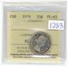 Image 1 : 1958 ICCS graded, Canadian silver 25 cent coin - PL65