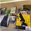 Image 2 : BIN OF ASSORTED NEW FIREARMS PRODUCTS; MONOPODS, SCOPE RAILS AND MORE