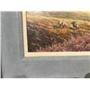 Image 2 : FRAMED ORIGINAL OIL PAINTING BY LIZ LESPERANCE TITLED "GRIZZLY SPOOKING THE HERD" SIGNED AND DATED