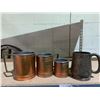 Image 8 : ASSORTED ANTIQUES INCLUDING; BRASS MUGS, LARGE TEAPOT, BELL & MORE