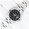 Image 2 : Rolex Quickset Black Index & Sapphire Diamond Datejust Wristwatch 26MM