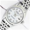 Image 2 : Rolex Ladies Stainless White Arabic Date Wristwatch