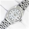 Image 3 : Rolex Ladies Stainless White Arabic Date Wristwatch