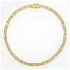 Image 5 : Vintage Chimento 18K Tri Color Gold 1.05 ctw Diamond 15" Collar Choker Necklace