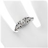 Image 3 : Art Deco Platinum 0.50 ctw Old European Diamond Engagement Ring