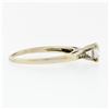 Image 5 : Antique Art Deco 18k White Gold 0.55 ctw European Diamond Solitaire & Accent Rin