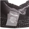 Image 4 : Saint Laurent YSL Beret Crystal Embellished Velvet Black