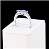 Image 3 : 2.06 ctw Tanzanite and 0.35 ctw Diamond 14K White Gold Ring