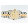 Image 6 : Rolex Mens 2T Champagne Diamond & Sapphire Datejust Wristwatch 36MM
