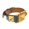 Image 2 : Hermes Medor 18mm Watch Watch Blue/Gold Leather/Metal