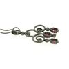 Image 4 : 18k Black Gold 4.39 ctw Rose Diamond & Blood Ruby Edwardian Style Necklace Penda