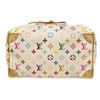 Image 4 : Louis Vuitton White Multicolor Monogram Leather Speedy 30 Satchel Bag