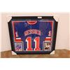Image 1 : * Mark Messier Framed Autographed New York Rangers Jersey w/ Certificate of Authentication 35" x 31"