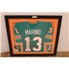 Image 1 : * Dan Marino Framed Autographed Miami Dolphins Jersey w/ Certificate of Authentication - 35" x 31"