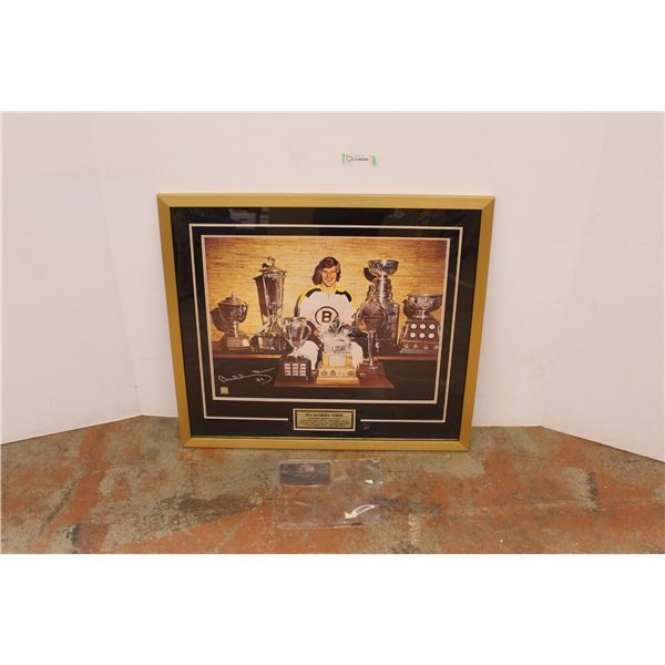 * Bobby Orr Framed NHL Trophies Picture w/ Certificate of Authentication - 28" x 32"
