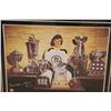 Image 2 : * Bobby Orr Framed NHL Trophies Picture w/ Certificate of Authentication - 28" x 32"