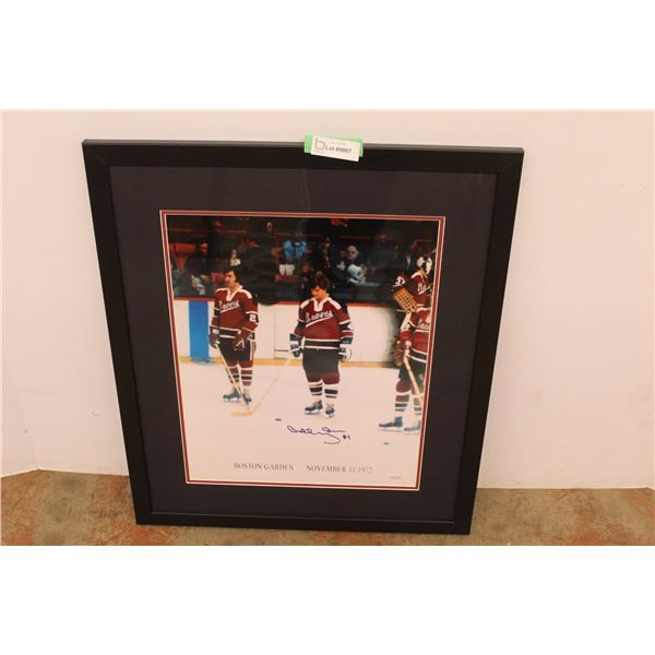 * Bobby Orr Framed 1972 Boston Braves Picture w/ Certificate of Authentication- 24" x 28"