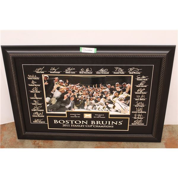 * Boston Bruins 2011 Stanley Cup Champion Team Picture w/ Certificate of Authentication - 25" x 36"