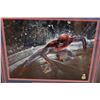 Image 2 : * Spider-Man Framed Stanley Autographed Picture w/ Certificate of Authentication - 25" x 27"