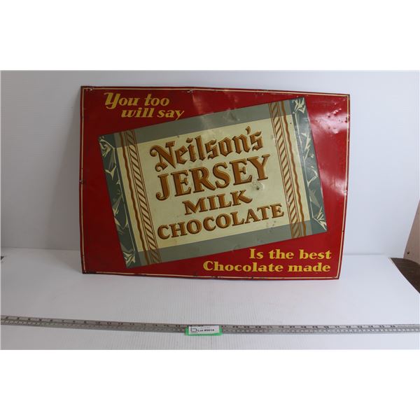 * Neilson's Jersey Milk Chocolate Sign - 27 1/4" x 19 1/2"