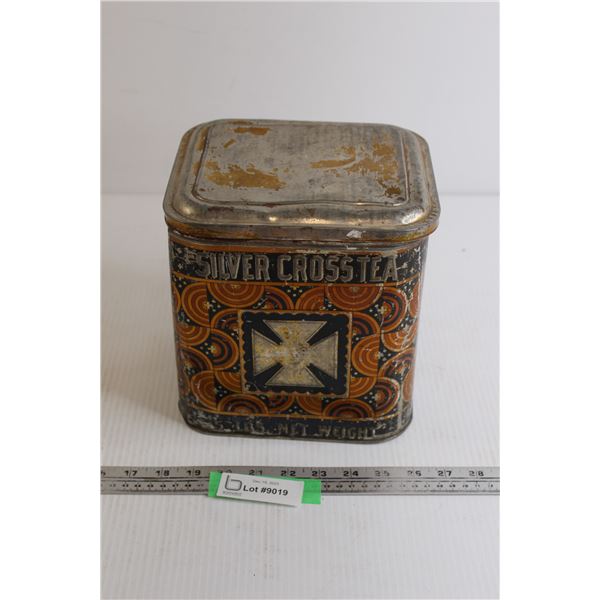 Silver Cross Tea Tin