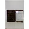 Image 4 : * Canadian Distributors Dyestuffs Store Display - Oak and Glass - 15x6x21" Tall