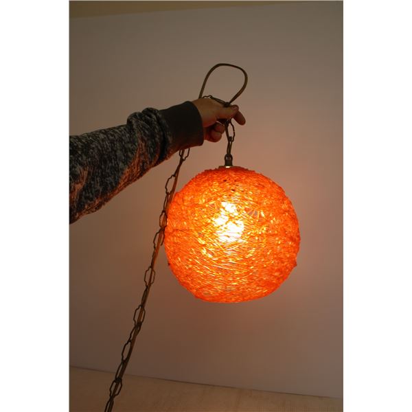 * Lucite Spaghetti Swag Lamp - Works
