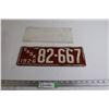 Image 1 : Saskatchewan 1926 License Plate