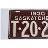 Image 2 : Saskatchewan 1930 License Plate