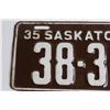 Image 2 : Saskatchewan 1935 License Plate