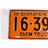 Image 2 : Saskatchewan 1939 License Plate