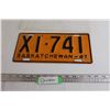 Image 1 : Saskatchewan 1947 License Plate