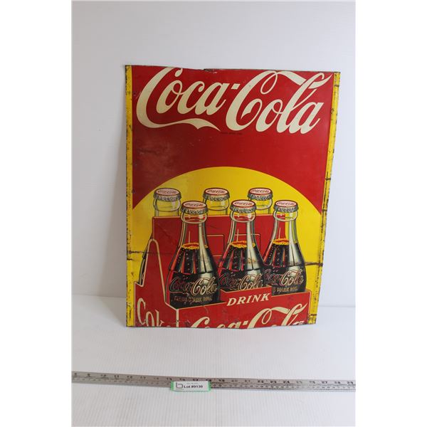 * Coca-Cola Tin Sign - 17 1/4" x 22 1/4"
