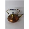 Image 2 : Copper Tea Kettle With Delft Porcelain Handle