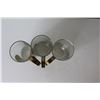 Image 3 : (3) Spanish Coffee Cups - Brass & Glass