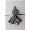 Image 2 : Antique German Doll - Bisque Hands, Head, and Legs - Straw Filled