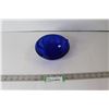 Image 1 : (2) Cobalt Glass Bowls, Cobalt Glass Sugar Bowl
