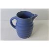 Image 2 : Blue Medalta 1 1/2 Pint Jug Pitcher (chip on bottom edge & inside bottom)