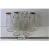 Image 1 : (6) Vintage Milk Bottles (8" tall)