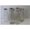 Image 3 : (6) Vintage Milk Bottles (8" tall)