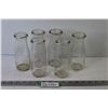 Image 1 : (6) Vintage Milk Bottles (6 1/4" tall)