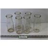 Image 1 : (6) Vintage Milk Bottles (6 1/4" tall)