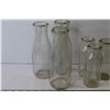 Image 5 : (3) Vintage Milk Bottles (Square 6" tall) - (3) Vintage Milk Bottles (8 1/4")