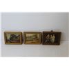 Image 8 : (2) Brass Framed Print - (3) Wooden Framed Prints