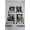 Image 1 : (4) Bee Hive Hockey Photos with Wooden Border - Claude Larose, Doug Barkley