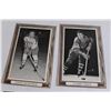 Image 3 : (4) Bee Hive Hockey Photos with Wooden Border - Claude Larose, Doug Barkley