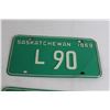 Image 3 : Pair of Saskatchewan 1969 License Plates - L90