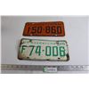 Image 1 : (2) Saskatchewan 1960s License Plates