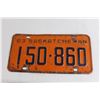 Image 2 : (2) Saskatchewan 1960s License Plates