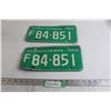 Image 1 : Pair of Saskatchewan 1969 License Plates - 84-851